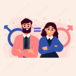وکتور تساوی حقوق زن و مرد